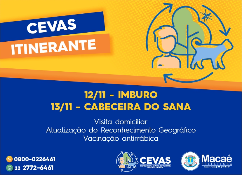 Cevas Itinerante: ações prosseguem esta semana