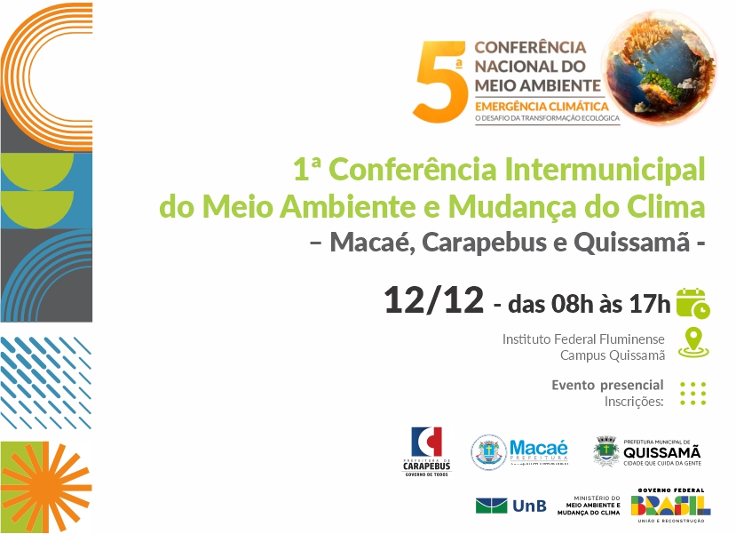 ‘1ª Conferência Intermunicipal do Meio Ambiente e Mudança do Clima – Macaé, Carapebus e Quissamã’ será em dezembro