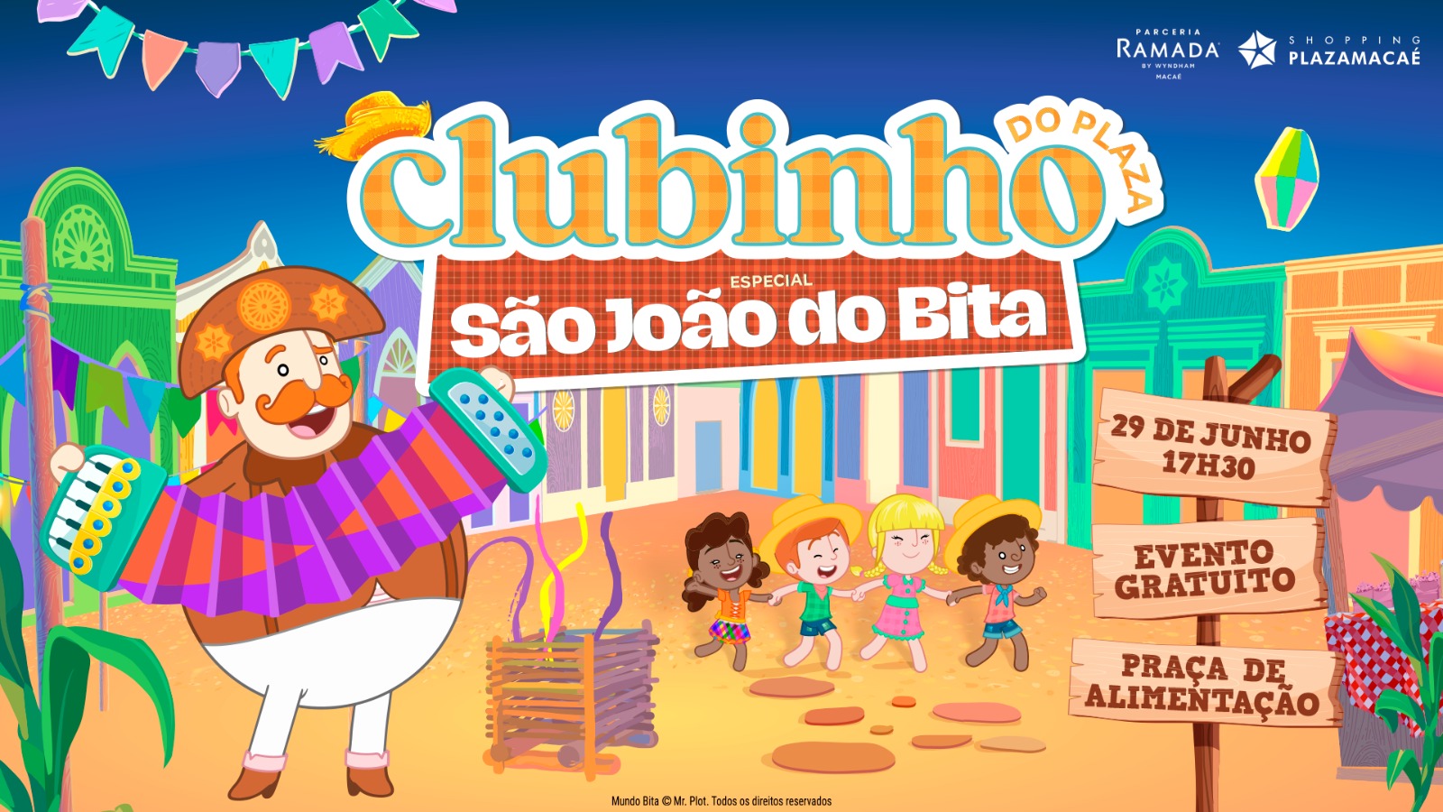 Show gratuito do Mundo Bita anima o São João no Shopping Plaza Macaé