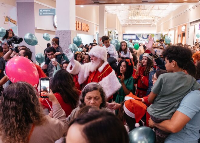 Papai Noel chega ao Shopping Plaza Macaé e dá início à magia do Natal na cidade
