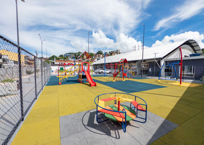 Miramar ganha nova praça com quadra poliesportiva, academia ao ar livre e espaço infantil