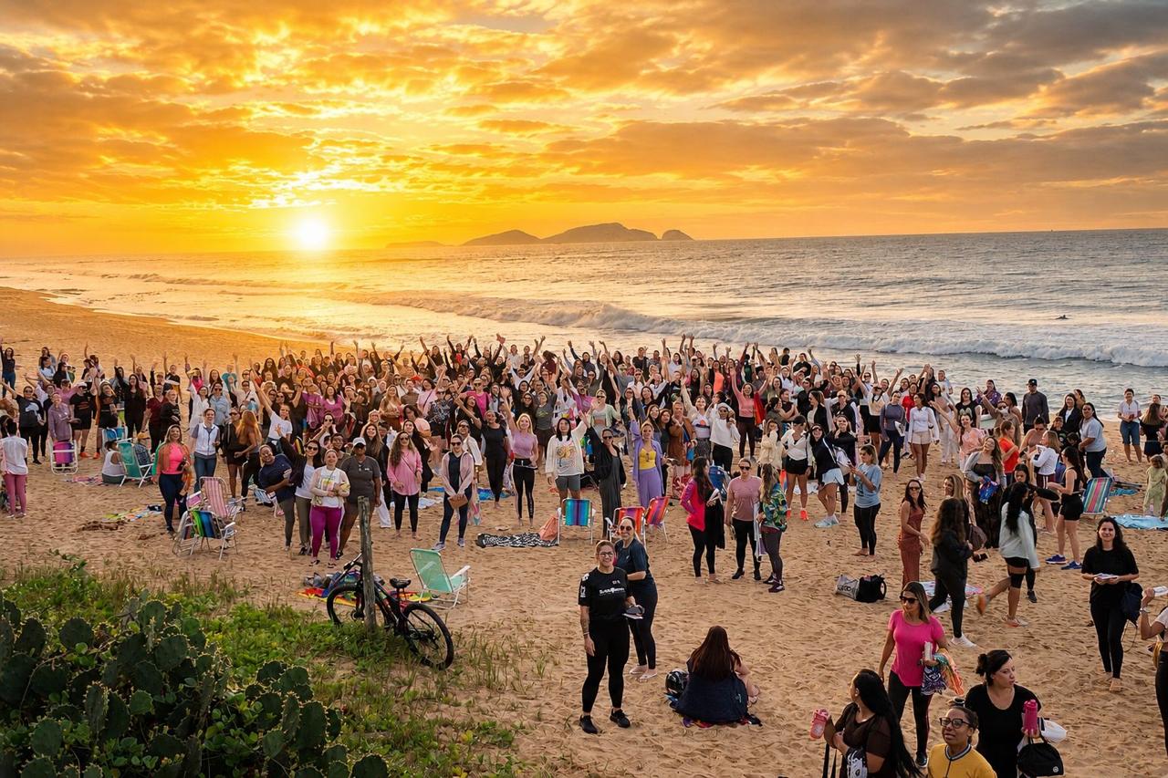 Amanhecer com Jesus tem nova edição marcada na Praia do Pecado, em Macaé
